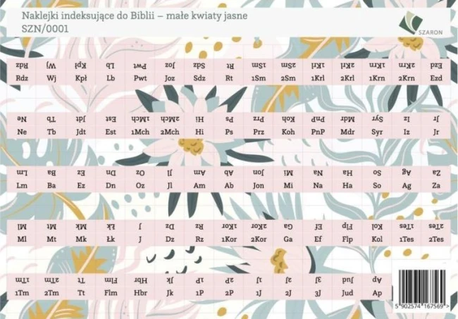 Naklejki indeksujące do Biblii