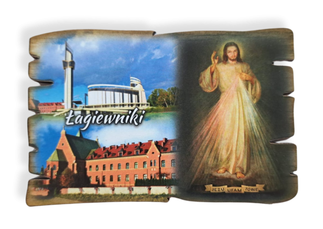 magnes drewniany Jezus MIłosierny