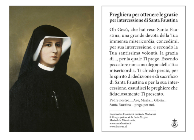 (IT) Immaginetta - Suor Faustina ritratto