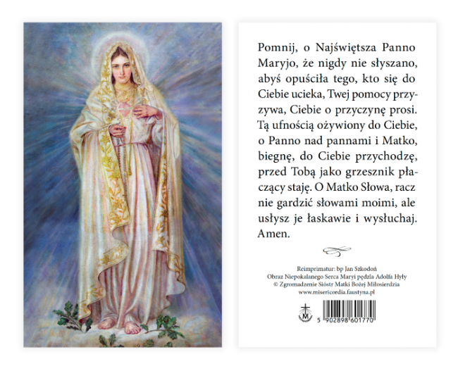 Matka Boża (z modlitwą)